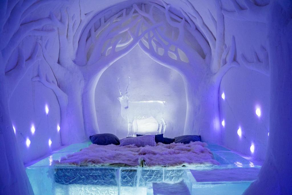 Le Sorrisniva Igloo Hotel, dans la vallée de l'Alta.
